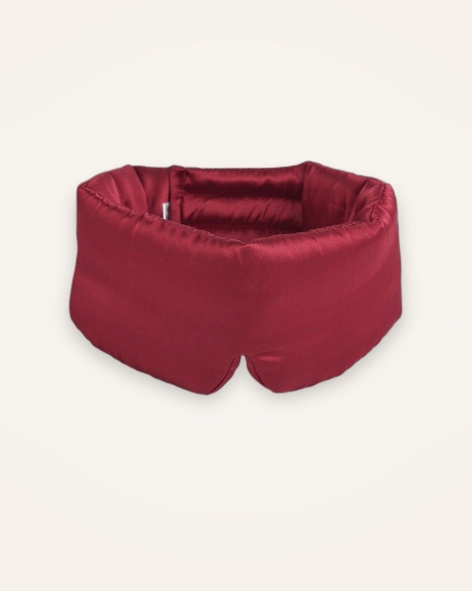 Arvell Mulberry Silk Sleep Mask in Burgundy