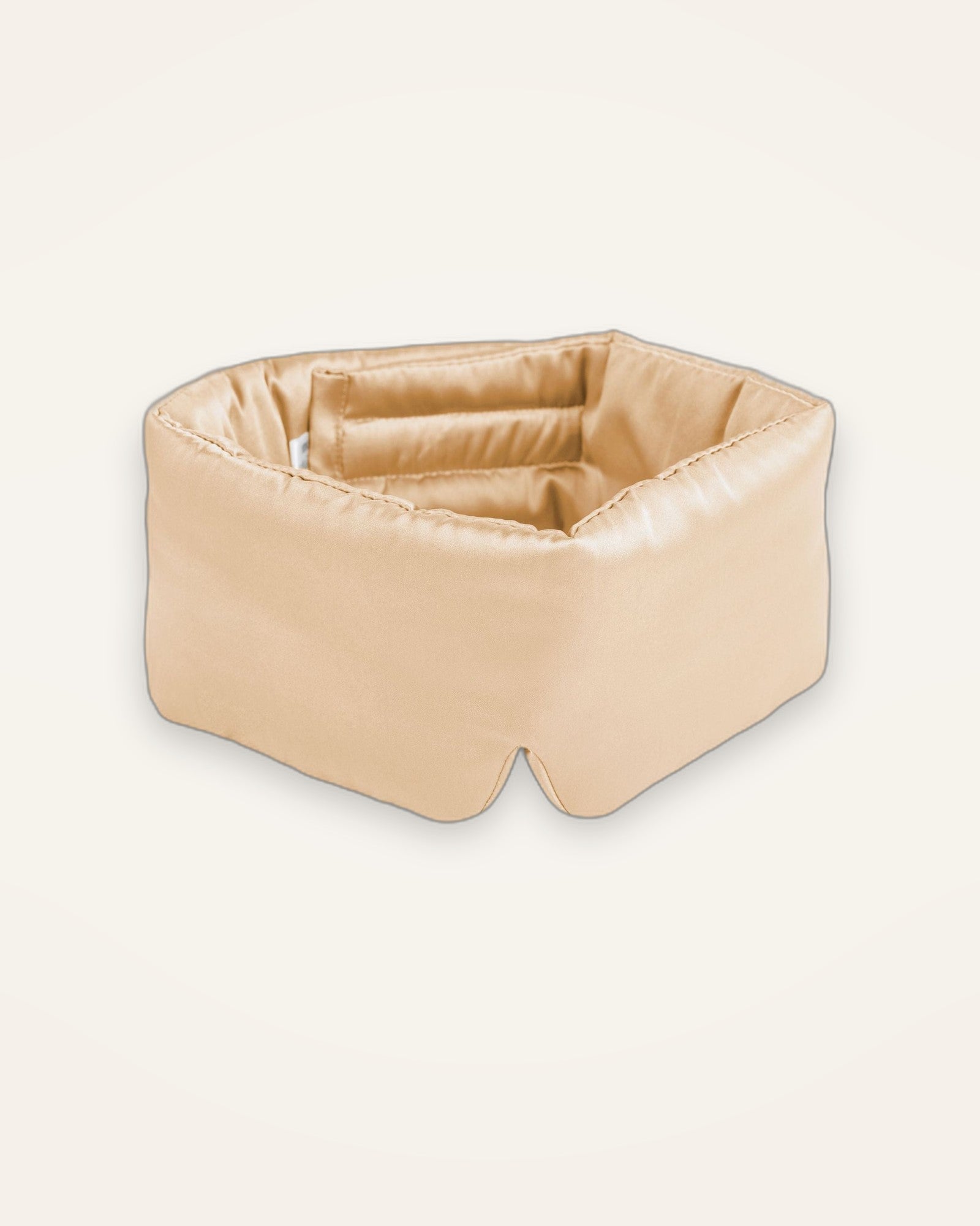 Arvell Mulberry Silk Sleep Mask in Champagne
