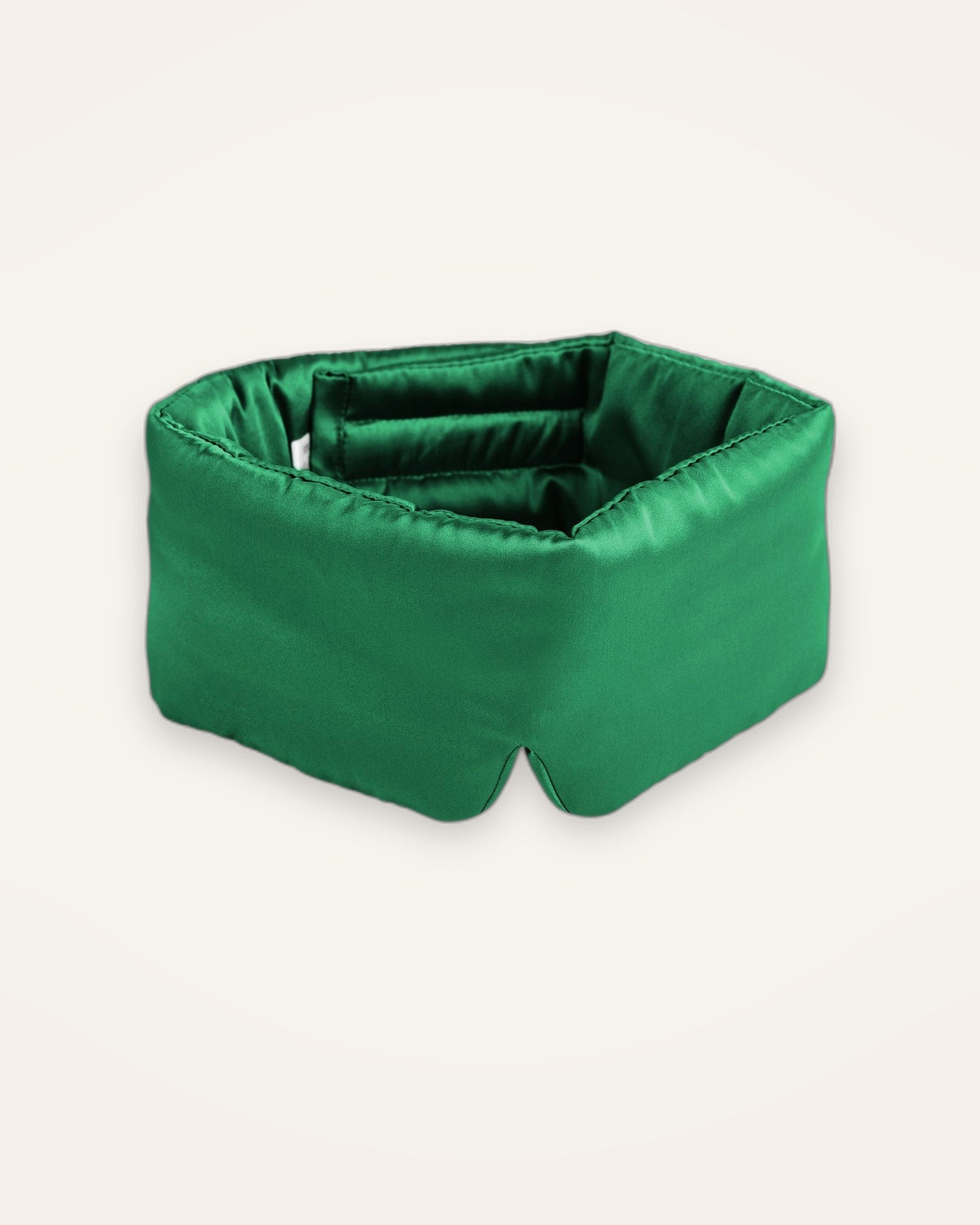 Arvell Mulberry Silk Sleep Mask in Forest Green