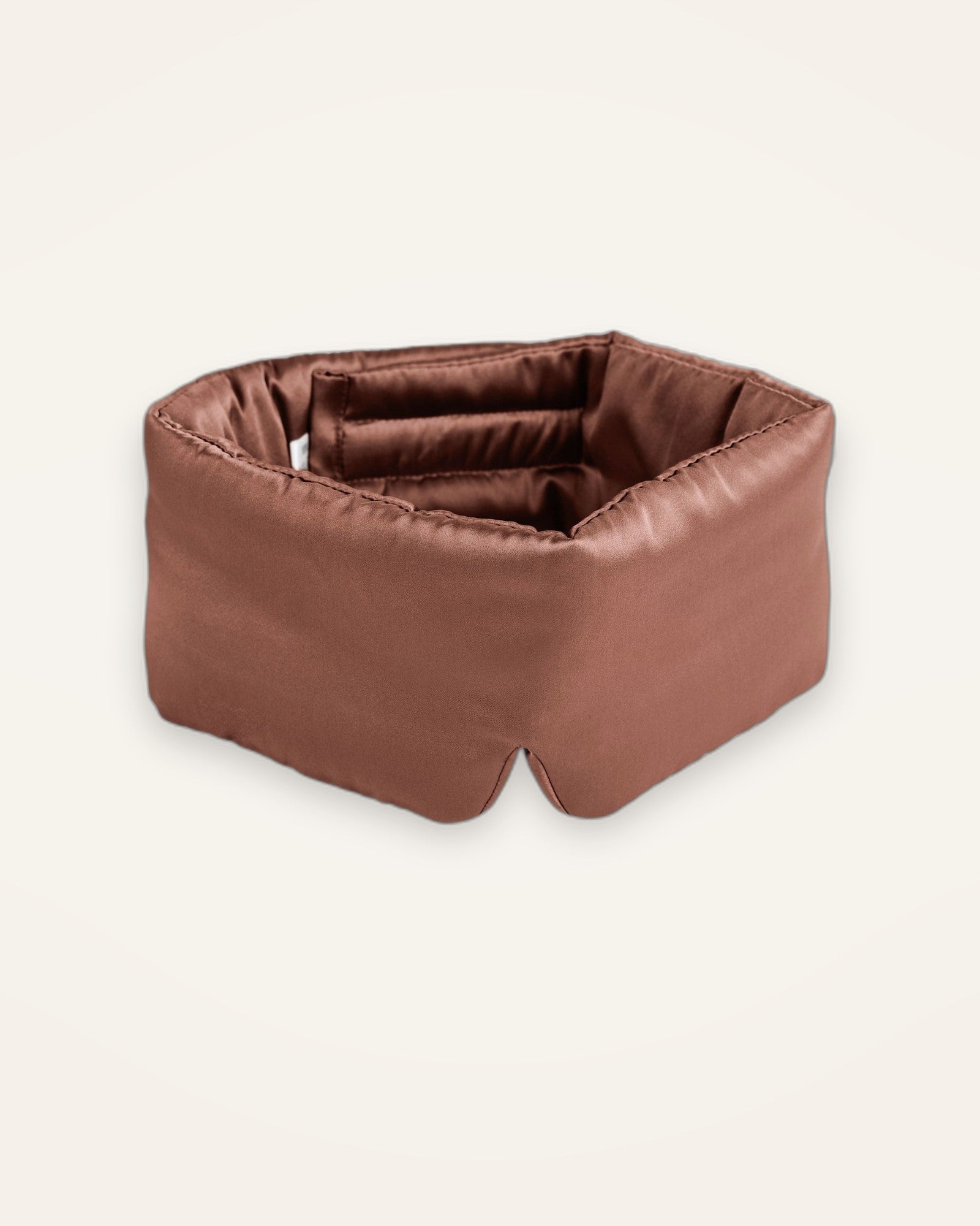 Arvell Mulberry Silk Sleep Mask in Mocha